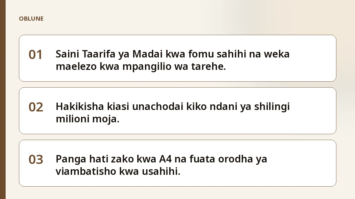Kitu kinachohitajika kwa nembo ya mahakama ya tanzania